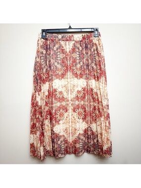 Anthropologie Akemi + Kin Laurel Canyon Skirt Boho Patterned Midi Skirt NWOT